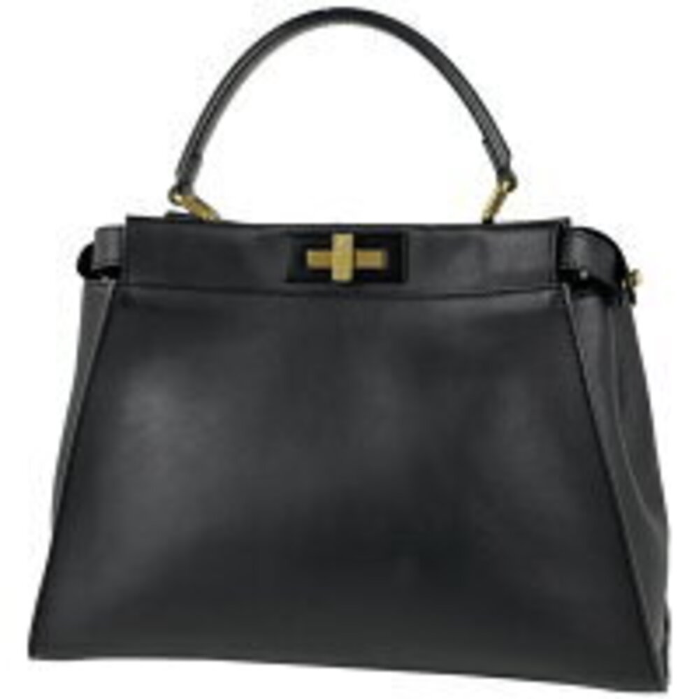 Fendi Peekaboo Shoulder Bag leather black - Picture 1 of 6